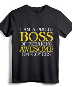 Lustiges T-Shirt als Geschenk für den Chef  Ich bin ein stolzer Chef von Freaking Awesome für CEOs, Vorgesetzte, Manager  ideal zum Nationalen Tag des Chefs!