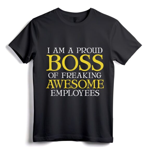 Lustiges T-Shirt als Geschenk für den Chef  Ich bin ein stolzer Chef von Freaking Awesome für CEOs, Vorgesetzte, Manager  ideal zum Nationalen Tag des Chefs!