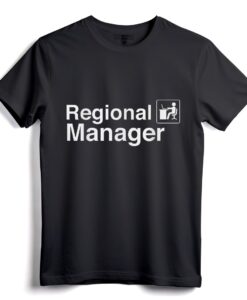 Lustiges T-Shirt für das Büro des Regionalleiters  Humorvolles T-Shirt für die Atmosphäre am Arbeitsplatz  Tolle Geschenkidee für Chefs und Fans der Fernsehsendung The Office