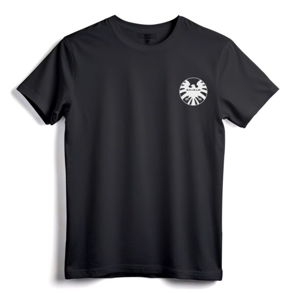 Offizielles Marvel Agents Of Shield T-Shirt mit weißer Adler-Symbolgrafik  Lizenziertes T-Shirt für Fans