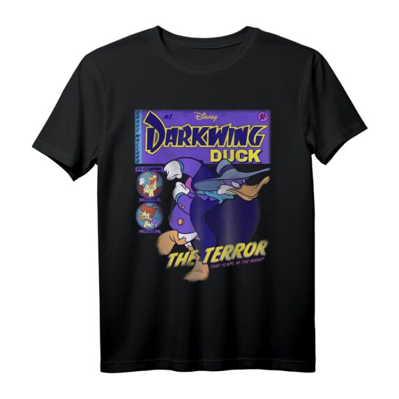 40. Geburtstag Darkwing Duck Comic Cover T-Shirt - Offizielles Disney Lizenzprodukt für Fans und Sammler