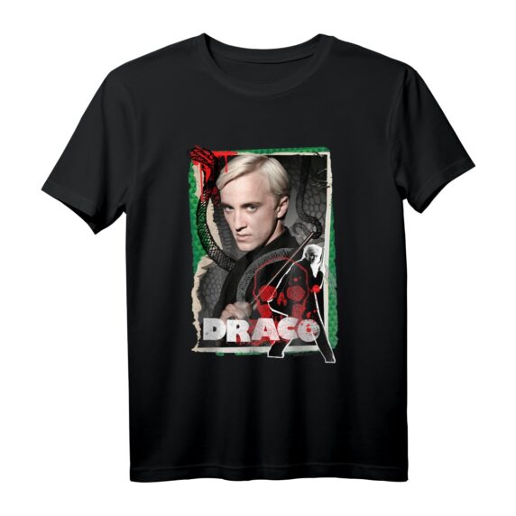 40. Geburtstag Draco Malfoy Photo Collage T-Shirt  Offiziell Harry Potter Fanartikel zum Jubiläum