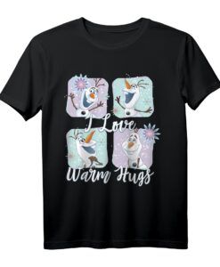 40. Geburtstag Frozen Olaf T-Shirt mit 'I Love Warm Hugs' - Officially Licensed Disney Merchandise