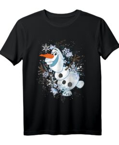 40. Geburtstag Frozen Olaf T-Shirt mit Schneeflocken Grafik  Offiziell lizenziertes Disney Frozen Shirt für Kinder und Erwachsene