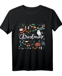 40. Geburtstag Happy Christmas Collage T-Shirt - Lizenziertes Warner Bros. Produkt für festliche Anlässe