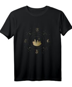 40. Geburtstag Harry Potter Hogwarts House Kompass T-Shirt  Offiziell lizenzierter Fanartikel für Potter-Fans
