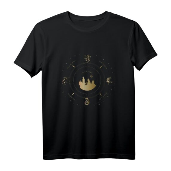 40. Geburtstag Harry Potter Hogwarts House Kompass T-Shirt  Offiziell lizenzierter Fanartikel für Potter-Fans