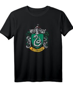 40. Geburtstag Harry Potter Slytherin House Crest T-Shirt  Offizielles Harry Potter Fan Merchandise für Fans und Sammler