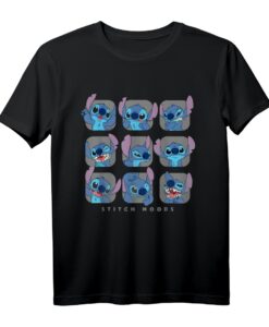 40. Geburtstag Lilo and Stitch Moods T-Shirt  Offizielles Disney Merchandise für Frauen, Männer, Jungen & Mädchen, Lustige & Süße Stitch T-Shirts