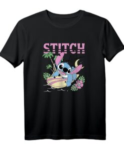 40. Geburtstag Lilo & Stitch Aloha Hawaiian Surf T-Shirt  Official Disney Lizenz, Strand- und Beach-Design für Männer und Frauen