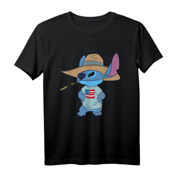 40. Geburtstag Lilo & Stitch Americana T-Shirt  Offizielles Disney Merchandise, Perfekt für den 4. Juli & Geburtstagsfeiern