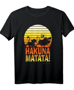 40. Geburtstag Lion King Hakuna Matata Profile T-Shirt - Offiziell lizenzierte Disney Mode für Fans