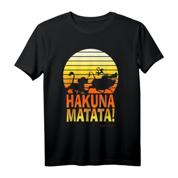 40. Geburtstag Lion King Hakuna Matata Profile T-Shirt - Offiziell lizenzierte Disney Mode für Fans