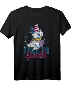 40. Geburtstag Mickey & Friends Daisy Duck Sparkle T-Shirt - Offiziell Lizenzierte Disney Kleidung für Disney Fans