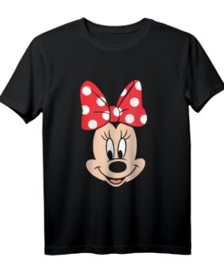 40. Geburtstag Minnie Mouse T-Shirt mit Polka Dot Bow & Big Face - Offizielles Disney Merchandise für Damen und Herren