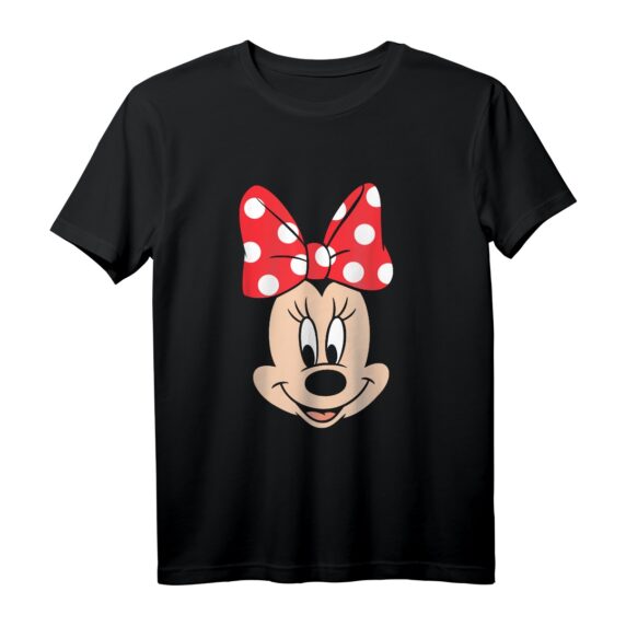 40. Geburtstag Minnie Mouse T-Shirt mit Polka Dot Bow & Big Face - Offizielles Disney Merchandise für Damen und Herren
