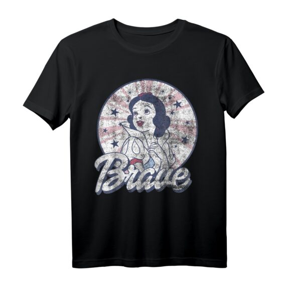 40. Geburtstag Snow White Americana Brave Graphic T-Shirt  Offiziell lizenzierte Disney Fan Kleidung
