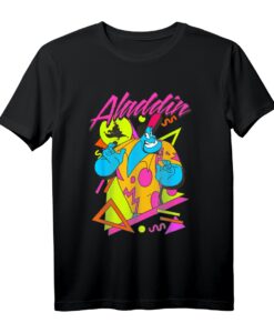 40. Geburtstag T-Shirt für Männer mit Aladdin Genie Retro 90's Style Poster - Offiziell lizenziertes Disney Merchandise