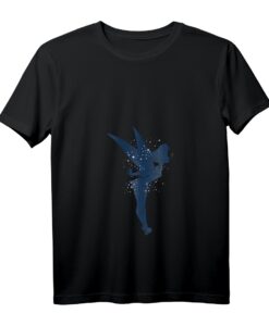 40. Geburtstag T-Shirt mit Peter Pan, Tinkerbell & Americana Shadow Design - Offiziell lizenziertes Geburtstagskleidungsstück mit V-Ausschnitt