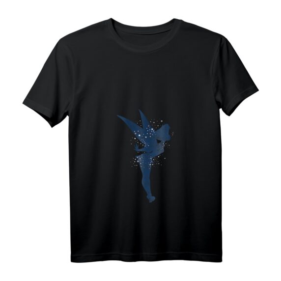 40. Geburtstag T-Shirt mit Peter Pan, Tinkerbell & Americana Shadow Design - Offiziell lizenziertes Geburtstagskleidungsstück mit V-Ausschnitt