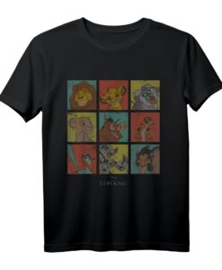 40. Geburtstag The Lion King Characters 90s Grid T-Shirt  Offizielles Disney Merchandise für Fans jeden Alters