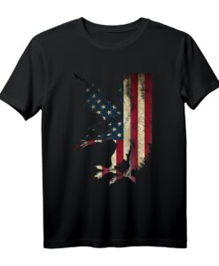 Adler Amerikanischer Patriot US Amerika USA Flagge Outfit T-Shirt - Patriotisches Geschenk für Damen, Herren, Kinder & Jugendliche
