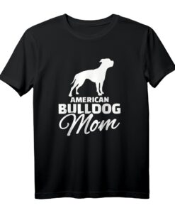 American Bulldogge Mama T-Shirt - Klassisch geschnitten, doppelt genähter Saum, ideales Geschenk für Hundemütter und Bulldoggen-Liebhaber