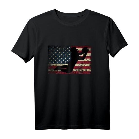 American Flag Football Langarmshirt USA College Football Gridiron - Perfektes Geschenk für Football Fans und Spieler