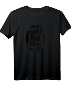 American Football Design Spruch Hut Hut Hut T-Shirt - Perfektes Geschenk für Football Fans, Trainer & Spieler zum Geburtstag oder Weihnachten