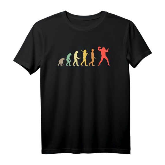 American Football Evolution Geschenk für Football-Spieler  Lustiges Retro T-Shirt für Fans und Spieler