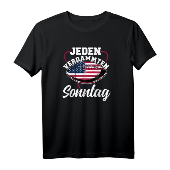 American Football Fan T-Shirt für jeden verdammten Sonntag - Perfekt für Coaches, Trainer und Football-Liebhaber