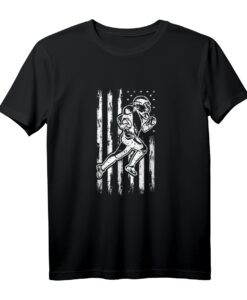 American Football Spieler Geschenk - Footballer T-Shirt für Fans und Trainer, ideales Geschenk für Touchdown-Feierlichkeiten