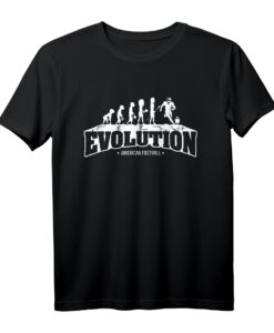 American Football Sport Fans Evolution Touchdown T-Shirt - Lustiges Geschenk für Football und Rugby Fans
