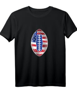 American Football T-Shirt mit Amerikanischer Flagge - Perfekt für Fans und Spieler an Spieltagen