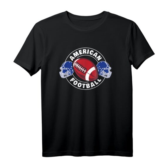 American Football T-Shirt mit Nationalfarben  Perfekt für Football-Fans, Spieltag & Stadionbesuch