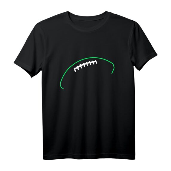American Football Umriss Football Liebe Touchdown T-Shirt  Perfekt als Geschenk für Football Fans und Spieler