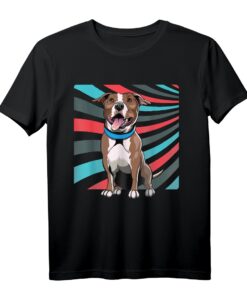 American Staffordshire Terrier Retro Style Design T-Shirt  Perfektes Geschenk für Hundeliebhaber, Geburtstags- und Weihnachtsgeschenkideen