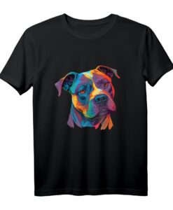 Amstaff Besitzer T-Shirt mit American Staffordshire Terrier Kunstwerk - Perfekt für Hundeliebhaber & Pit Bull Fans
