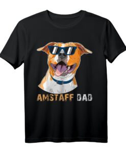 Amstaff Dad Shirt für Hundeliebhaber  Lustiges Geschenk für Vatertag, Geburtstag & Weihnachten für Hundebesitzer, Tierärzte & Züchter