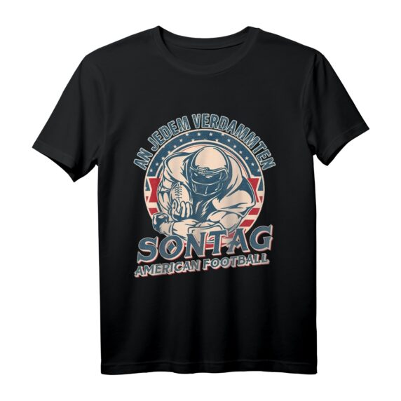 An jedem verdammten Sonntag American Football Vintage T-Shirt  Klassisch geschnitten, doppelt genähter Saum, perfekt für Fans und Football-Liebhaber