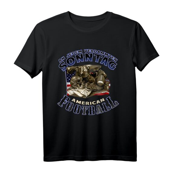 An Jedem Verdammten Sonntag Herren American Football T-Shirt  Perfekt für Fans, Spieler und Football-Events