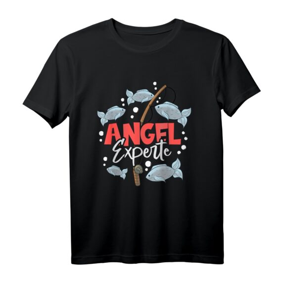Angel Experte T-Shirt für Kinder und Erwachsene - Lustiges Fischen mit Kindern Outfit für Angelausflüge, Papa, Opa & Junior Fischer