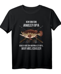 Angler Opa T-Shirt - Lustiges Geschenk für Angler und Papa zum Geburtstag oder Angeln als Hobby