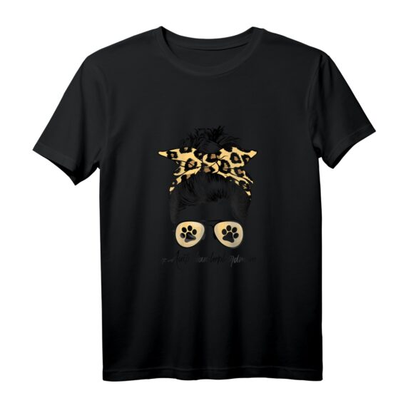 Australian Shepherd Dog Mom T-Shirt mit Leopardenmuster und Sonnenbrille  Niedliches Damen-Shirt für Hundeliebhaberinnen