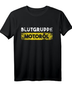 Blutgruppe Motoröl Handwerker KFZ Mechaniker T-Shirt  Lustiges Werkzeug Spruch Geschenk für Mechaniker, Schrauber & Autoliebhaber zu Weihnachten & Geburtstag