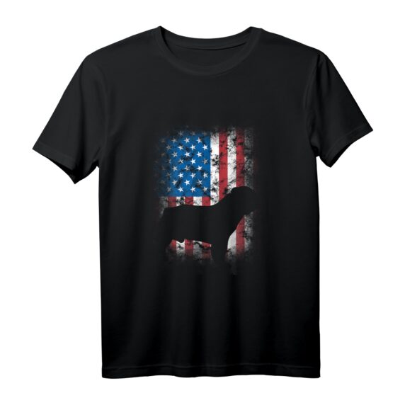Bulldogge Amerika USA Fahne - Patriotisches Hunde T-Shirt für Bulldoggenliebhaber & Hundebesitzer, ideales Geschenk zum Vatertag, Geburtstag & Weihnachten