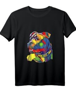 Buntes Aquarell-Kunst Tank Top mit American Staffordshire Terrier - Lustige Hundekleidung für Tierliebhaber & Hundebesitzer, Retro Vintage Design