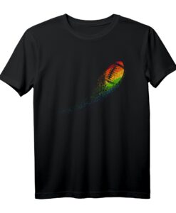 Buntes LGBT Football T-Shirt mit Regenbogen Pride Splash  Toleranz, Vielfalt und Gesellschaftsengagement für Football Fans