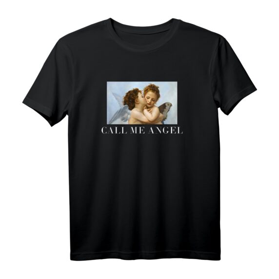 Call me Angel - Vintage Engel T-Shirt im Retro Look für Erwachsene & Kinder, ideales Geschenk für Weihnachten & Geburtstag