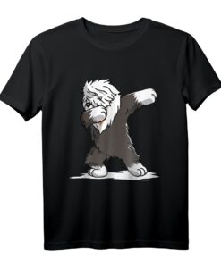 Dabbing Bobtail T-Shirt  Lustiges Hundegeschenk für Bobtail Liebhaber, Tierfreunde & Tänzer